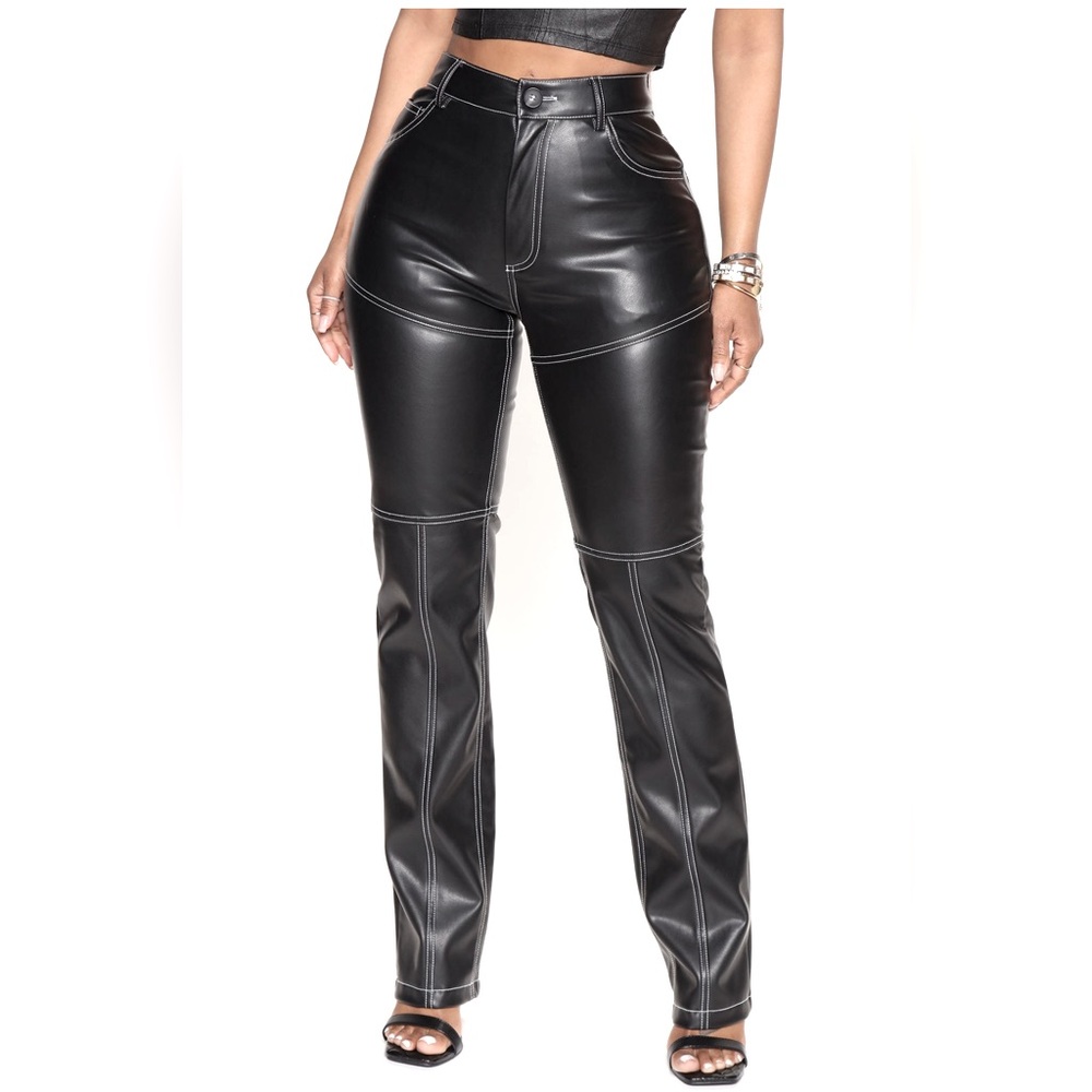 Faux leather pants - Pantalon en faux cuir